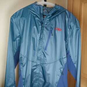 Outdoor Research Helium Hybrid Rain Wind Lightweight Shell Jacket - Men's Small
